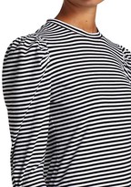Thumbnail for your product : Derek Lam 10 Crosby Jaden Stripe Puff-Sleeve Top