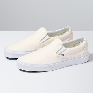 slip on vans white sale