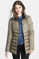 Thumbnail for your product : Bernardo Packable Goose Down Stand Collar Jacket