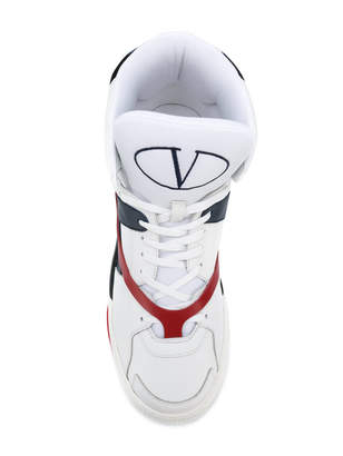 Valentino High Top Leather Sneaker