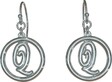 Heights Jewelers Sterling Silver Legacy Loop Initial Earrings