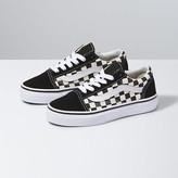 girls vans black and white