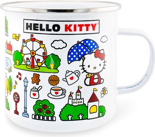Silver Buffalo Hello Kitty Stacked Donuts Carnival Cup With Lid