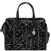Thumbnail for your product : Alexander McQueen 'Small Padlock' Velvet Duffel Bag