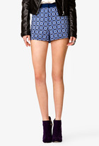 Thumbnail for your product : Forever 21 High-Waisted Scarf Print Shorts