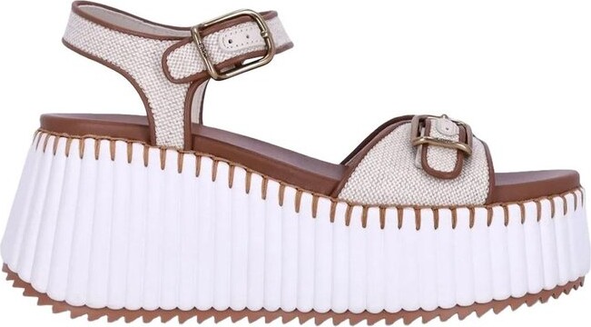 Chloé Nama Platform Sandals - ShopStyle