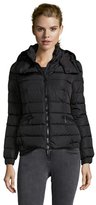 Thumbnail for your product : Moncler black quilted 'Saby' pillow collar down jacket