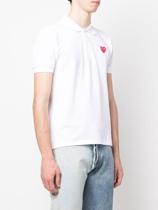 Comme des Garçons PLAY Heart-Logo Cotton Polo Shirt