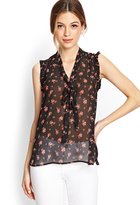 Thumbnail for your product : Forever 21 Ruffled Rose Blouse