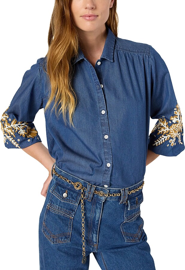 Gerard Darel Amelie Button Front Shirt