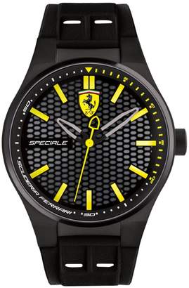 Ferrari Men's Speciale 3H Black Silicone Strap Watch 44mm 0830354