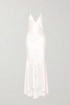 Thumbnail for your product : Michael Lo Sordo Silk-satin Gown - White