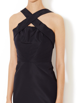 Thumbnail for your product : Zac Posen Silk Faille Halter Strap Cocktail Dress