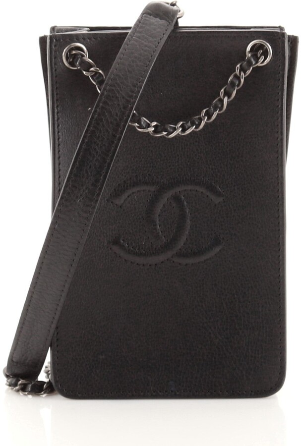 Chanel Cc Phone Holder Crossbody Bag Calfskin Shopstyle