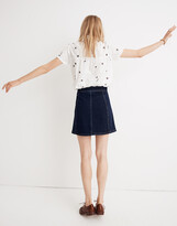 Thumbnail for your product : Madewell Stretch Denim A-Line Mini Skirt: Button-Front Edition