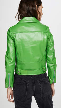 Acne Studios Mock Shiny Leather Jacket