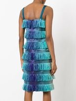 Thumbnail for your product : Alberta Ferretti tiered fringe dress