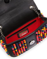 Thumbnail for your product : Christian Louboutin Sweet Charity Small Spiked Crossbody Bag, Black