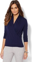 Thumbnail for your product : New York and Company 46.95 Oe Surplice Drape