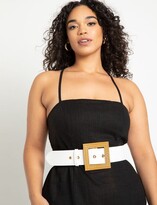 Thumbnail for your product : Melissa Mercedes x ELOQUII Oversized Buckle Belt With Elastic Back | Women's Plus Size Belts | ELOQUII