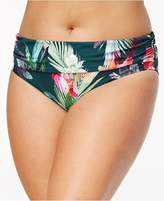 Thumbnail for your product : La Blanca Plus Size Beyond the Jungle Printed Tummy-Control Foldover Bikini Bottoms
