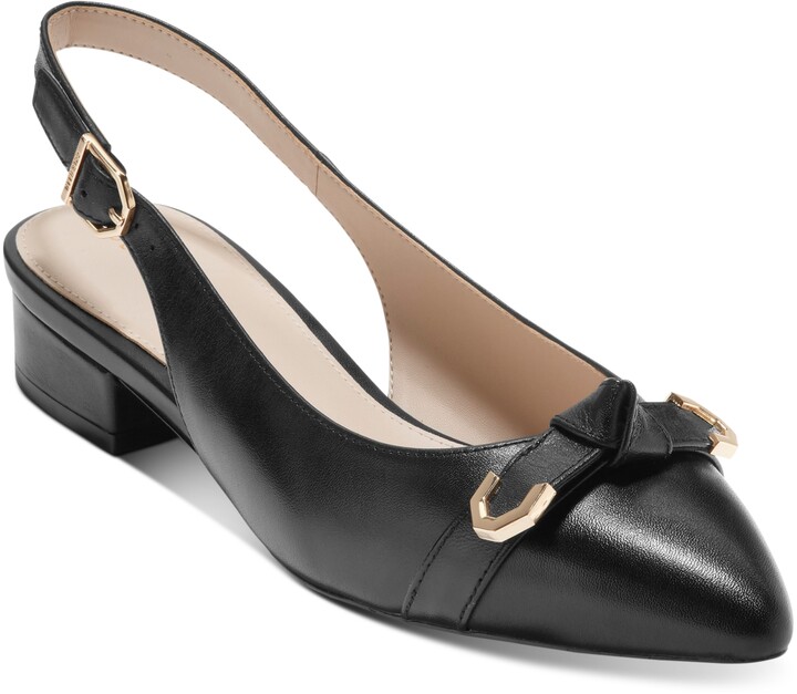 New COLE HAAN Womens VESTA SKIMMER Mocha Leather Slip On Dress Shoes W12801 