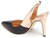 Thumbnail for your product : Kate Spade 'leigh' Two-Tone Slingback Pointy Toe Pump
