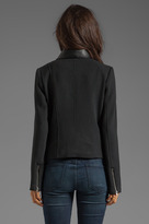 Thumbnail for your product : BB Dakota Juliette PU Lapel & Double Cloth Moto Jacket