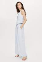 Thumbnail for your product : Topshop Pale Blue Wide Leg Trousers