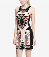 Thumbnail for your product : Express Placed Aztec Print Mini Sheath Dress