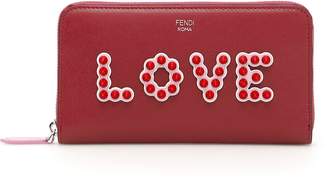 Fendi Zip-around Love Wallet