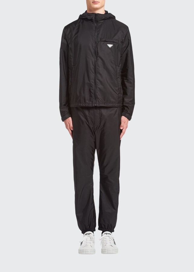 prada nylon windbreaker jacket