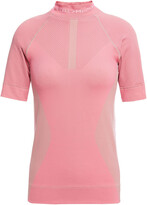 Thumbnail for your product : adidas by Stella McCartney Cutout Printed Stretch-jacquard Top