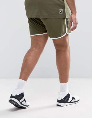 Puma Plus Retro Mesh Shorts In Green Exclusive To Asos
