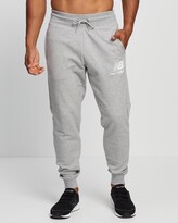 Thumbnail for your product : New Balance Men's Grey Track Pants - Essentials Stacked Logo Sweatpants - Size S at The Iconic