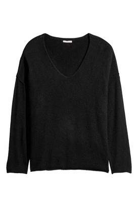 H&M H & M+ Knit Sweater - Black - Women