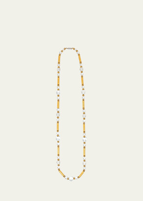 Ben-Amun Long Venetian Glass Necklace, 40"L