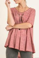 Thumbnail for your product : Umgee USA Rose Washed Top