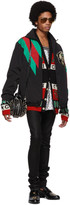 Thumbnail for your product : Gucci Black and Multicolor Jacquard Symbols Cardigan