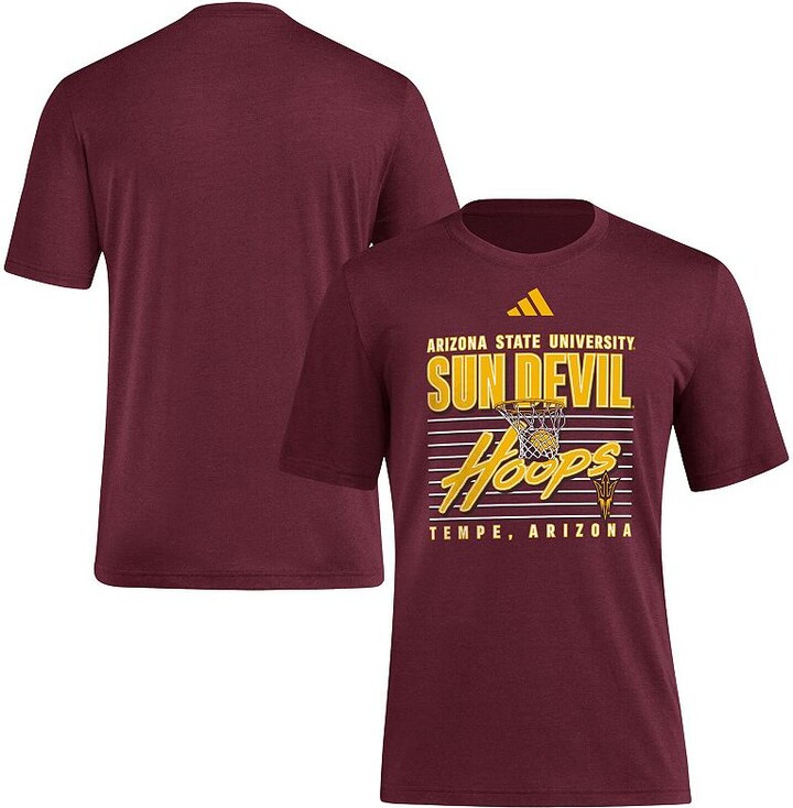 Men's adidas Maroon Arizona State Sun Devils Locker Swish Tri-Blend T-Shirt