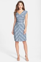 Thumbnail for your product : Plenty by Tracy Reese 'Brooke' Print Knotted Jersey Sheath Dress (Petite)