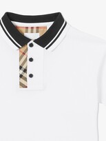 Thumbnail for your product : Burberry Children Vintage Check Trim Polo Shirt
