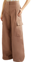 Thumbnail for your product : MSGM Cotton-Twill Wide-Leg Pants