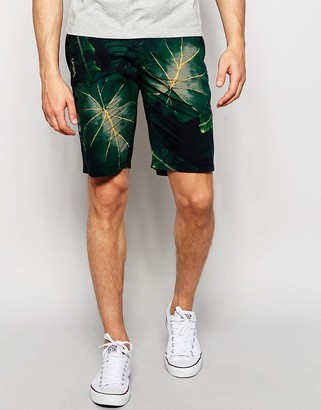 Lindbergh Chino Shorts With Floral Print