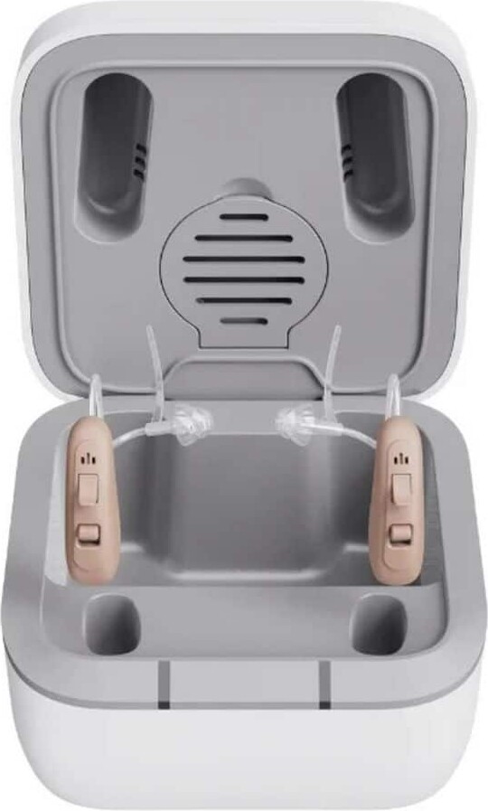 Ceretone Torch Rechargeable Brown OTC Hearing Aids Earbud & In-Ear Wireless