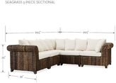 Thumbnail for your product : Pottery Barn Seagrass Roll Arm 5-Piece Sectional