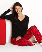 Thumbnail for your product : Charter Club Mix It Up Knit Top and Pajama Pants Set