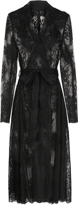 Dolce & Gabbana Chantilly Belted Lace Coat