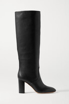 Thumbnail for your product : Loeffler Randall + Net Sustain Goldy Leather Knee Boots - Black