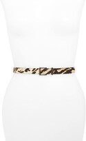 Thumbnail for your product : Halogen Tiger Stripe Genuine Calf Hair Belt